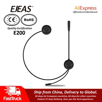 

QPLOVE EJEAS E200 Bluetooth Motorcycle Intercom 2 Riders Wireless Connection Microphone Small Size Light Weight Convenient
