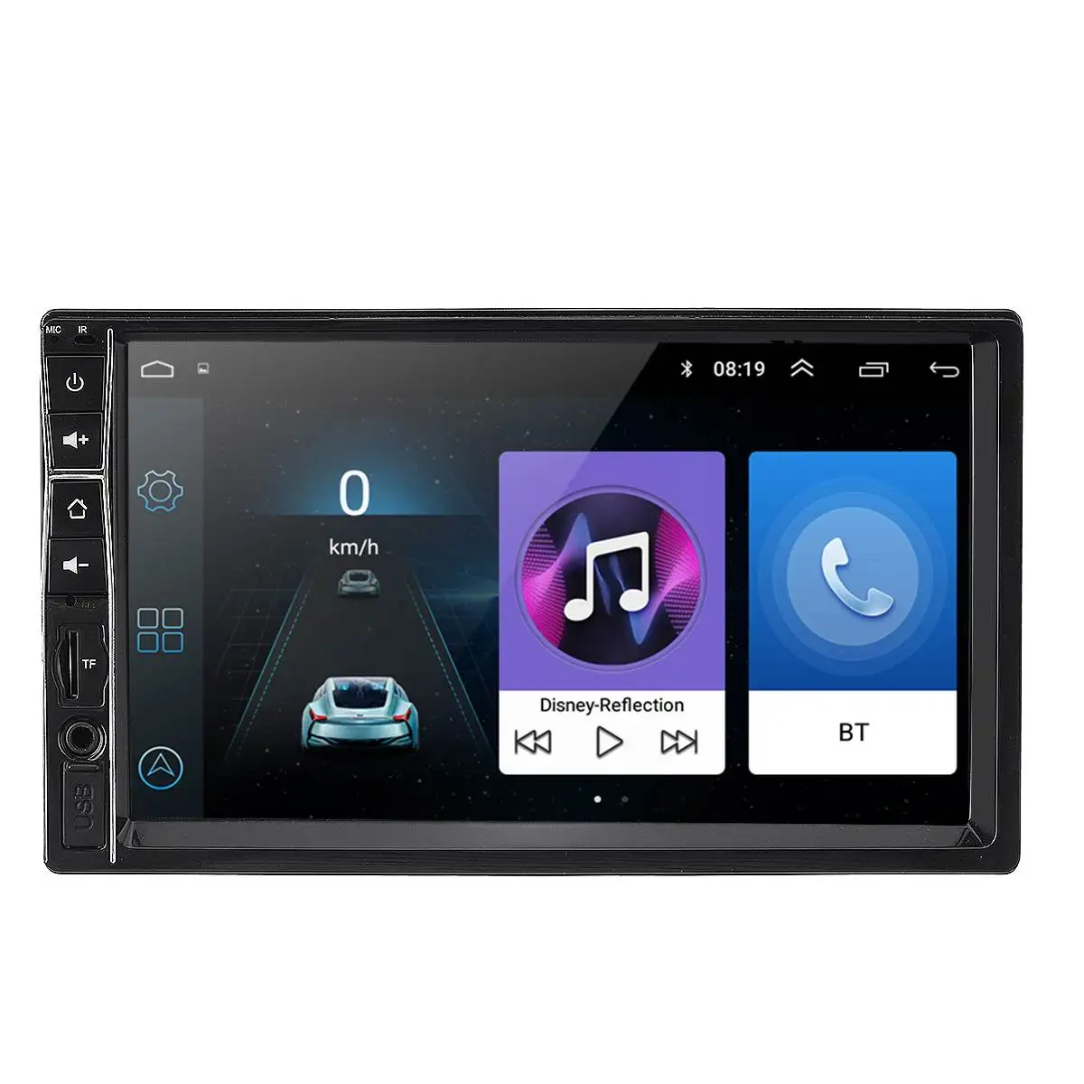 " bluetooth Автомобильный HD видео авто монитор парковки сенсорный экран автомобильный стерео MP5 fm-радиоприемник+ 4 светодиодный зеркало с экраном камеры заднего вида Monito