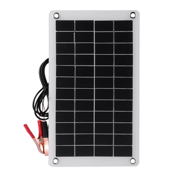

7.5W Solar Panel Monocrystalline 12x7 inch Silicon 12V Car Battery Charger Kit Solar Power LED Waterproof Easy Installation