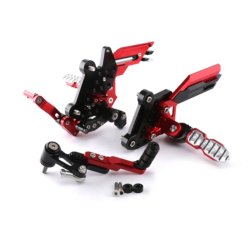 Регулируемый задний комплект Rearsets модифицированный алюминиевый сплав поднятая