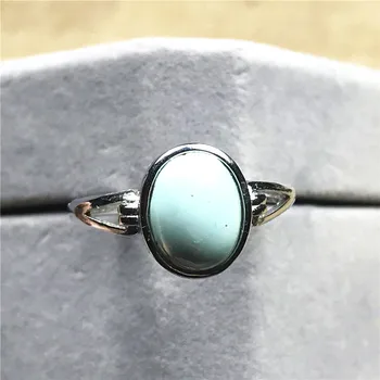 

100% Natural Turquoise Ring For Woman Lady Men Love Gift Silver Crystal 11x9.5mm Beads Stone Luxury Jewelry Adjustable Ring AAAA