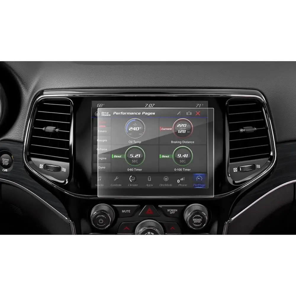 LFOTPP для Grand Cherokee 8 4 дюйма 2019 2020 навигационный дисплей закаленное стекло защиты