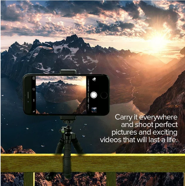 Гибкий штатив-подставка с осьминогом Gorillapod для мобильных телефонов Dslr и камер, настольный мини-штатив с bluetooth пультом дистанционного управления