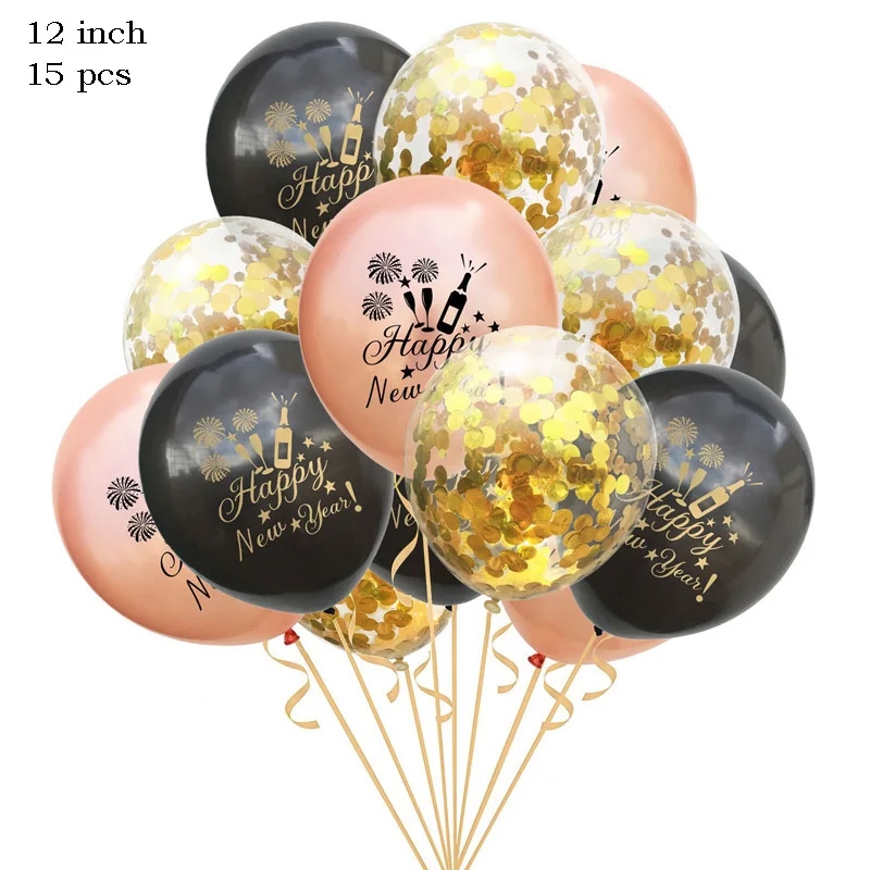 Счастливый год фоторамка Реквизит День рождения украшения латексные шары счастливый год наклейки этикетки - Цвет: 7