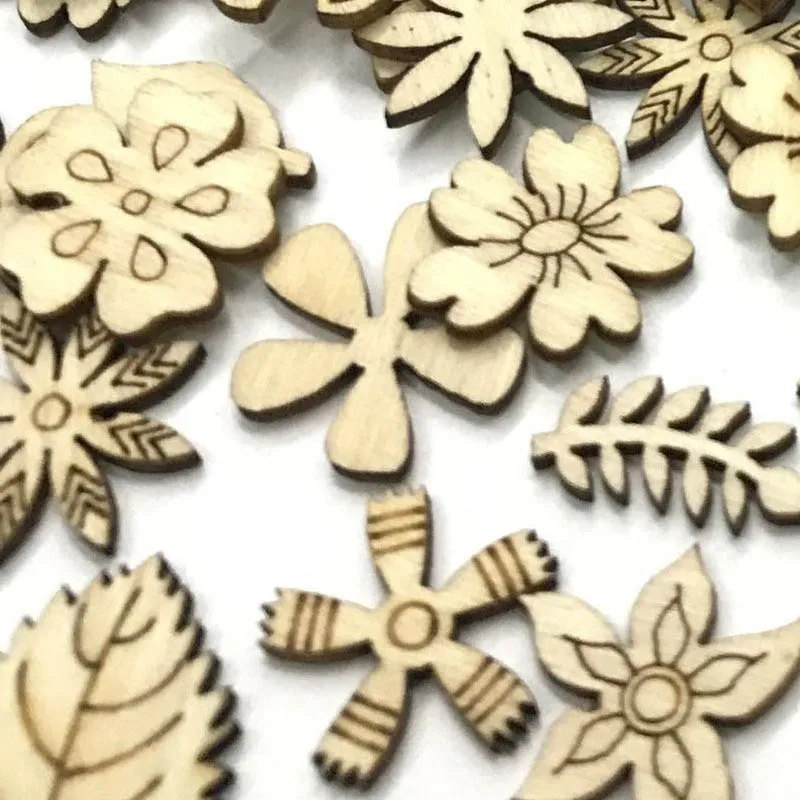 50 шт./упак. Hand made DIY игрушки с граффити в форме цветка листа Форма натуральный Цвет