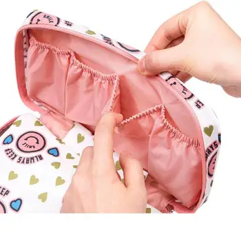 

Travel Necessity Big size Underwear Clothes Bra Organizer Cosmetic Makeup Case Women's Storage Bag organizer bra box classic red