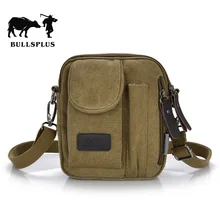 Корейская версия новой холщовой сумки на плечо Мужская модная повседневная мини-сумка для мобильного телефона Диагональная Сумка Ретро