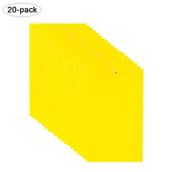 

Two-sided Glue Stickers Yellow Hang Fly Trap Catchers Bug Insect Killer Pest Control For Balcony Garden Livestock Farm