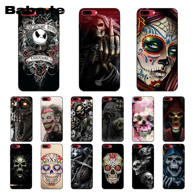 Baibaite Grim Reaper Skull Skeleton Phone Case for iPhone XR 11 Pro MaxXS MAX 8 7 6 6S Plus X 5 5S SE 12 mini 12ProMax | Мобильные
