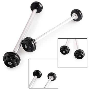 

CNC Aluminum Motorcycle Front & Rear Axle Fork Swingarm Carsh Sliders Set For YAMAHA R1 2004-2006