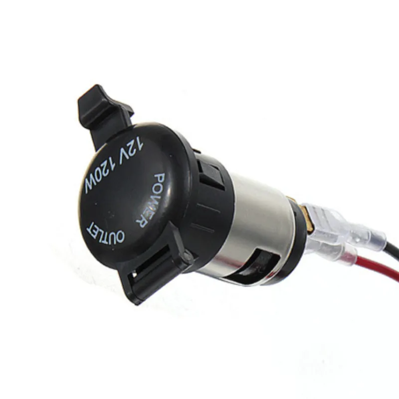 

12V Waterproof Car Auto Motorcycle Cigarette Lighter Power Plug Socket For Motorcycles Boats Mowers Tractors Cars