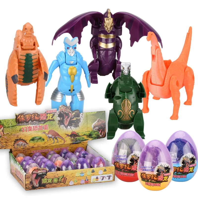 

[Buy Two Get One] Dinosaur bian xing dan Ott Egg Toy Concave Terman Monster Dinosaur Egg Robot Toys