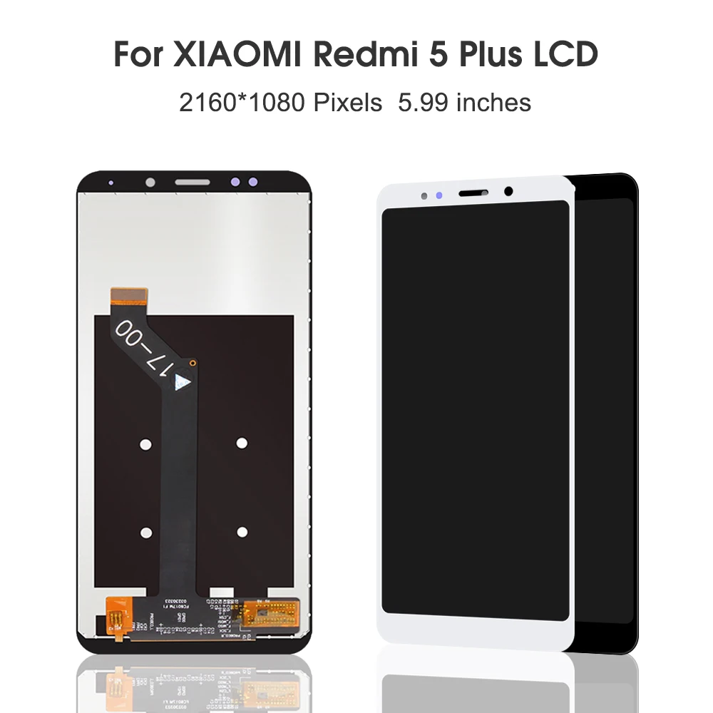 Для Xiaomi Redmi 5 Plus ЖК-дисплей сенсорный экран Redmi5 Plus ЖК-дигитайзер с рамкой Замена Ремонт Запасные части