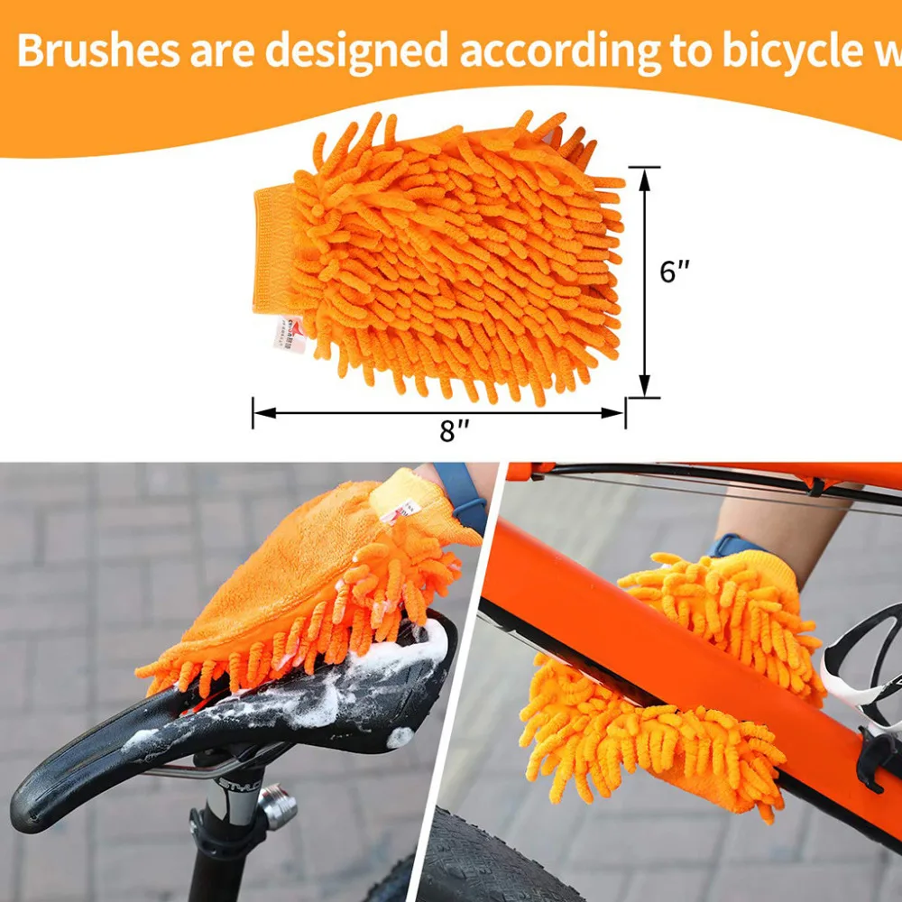 7 Pcs Of Bicycle Cleaning Brush tool Bicycle And Folding Bicycle Chain Brush#4V01