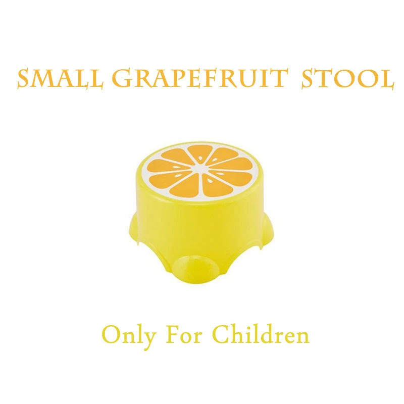 Children's Bathroom Bath Chair Cartoon Fruit Shape Shoes Changing Foots Stepping Cute Non-Slip Stable And Practical Small Stool