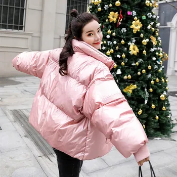 

Women Down Jacket 2019 Winter Turtleneck White Duck Down Coat Female Large Sizes zipper Warm Parkas Long Sleeve Ladies Outwear