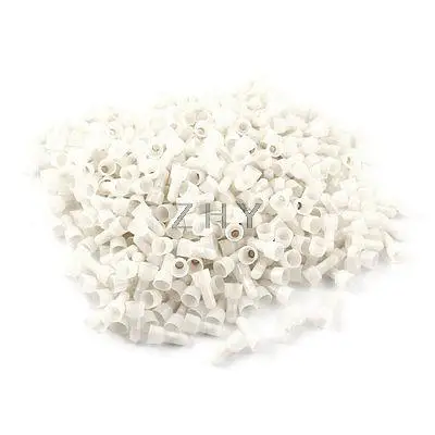 

1000 Pcs 6mm Tin-plated Tube Dia Closed End Caps Wire Connectors Beige