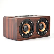 Деревянный ретро беспроводной bluetooth динамик двойной динамик 10 вт сабвуфер динамик поддержка TF для samsung millet