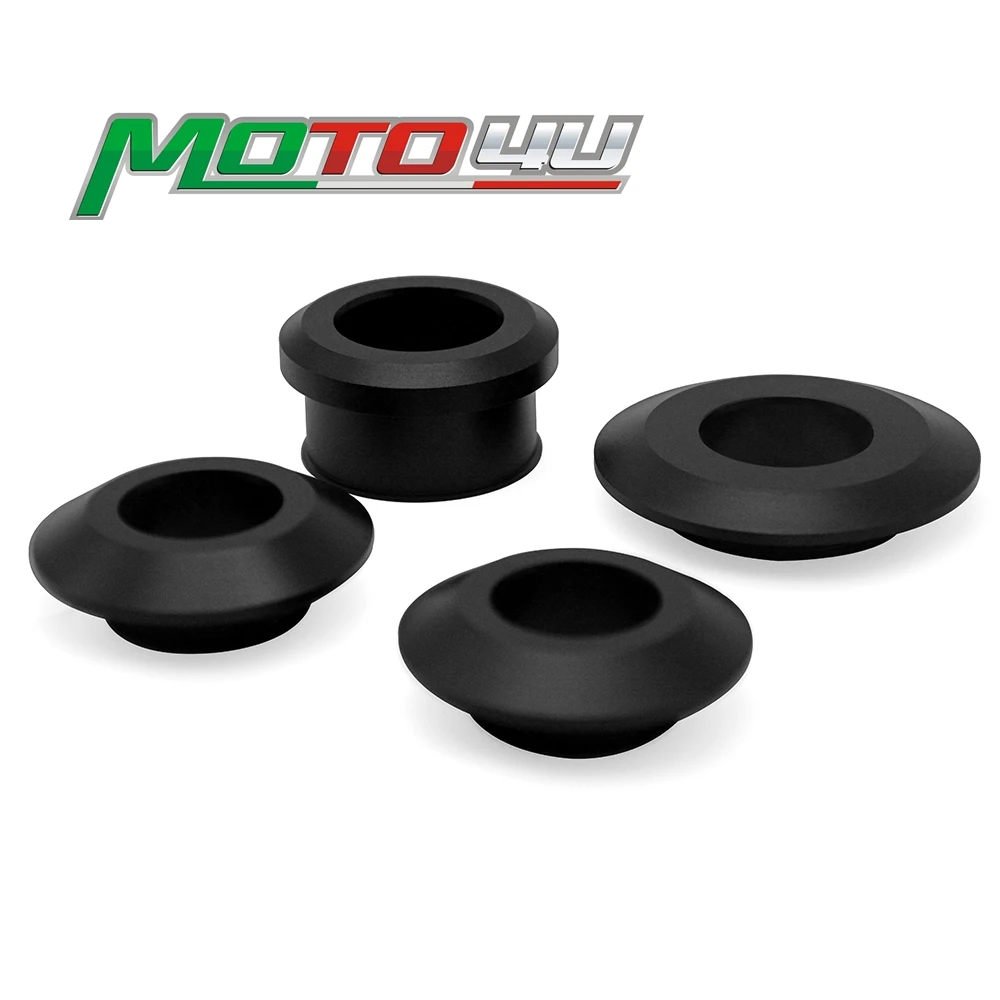 4PCS Motorcycle Captive Racing Front and Real Wheel Spacer Kit Aluminium For YAMAHA R1 2015