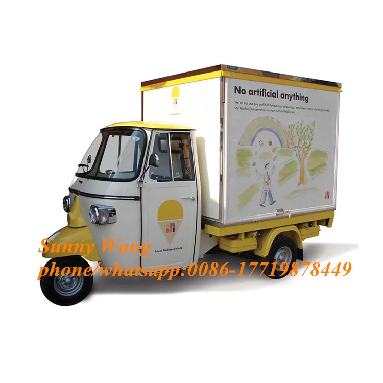 

Mobile Fast Food Truck Tricycle Food Truck Piaggio Ape Food Truck