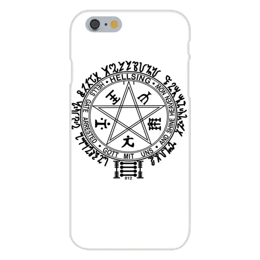 hellsing logo pentagram for huawei honor nova note 5 5i 8a 8x 10