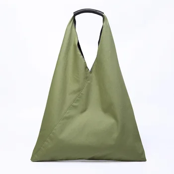 

Casual New Arrival Laziness Wind Large Bag Dark Wind Shoulder Bag Women Solid Color Handbag Joint Canvas Bag Female Handbags