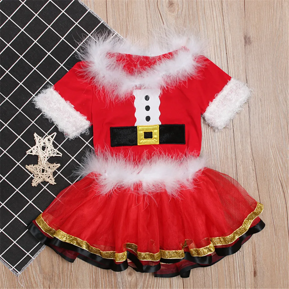 Новогодние Семейные рождественские пижамы; костюмы для новорожденных; рождественское платье для маленьких девочек; вечерние костюмы для косплея