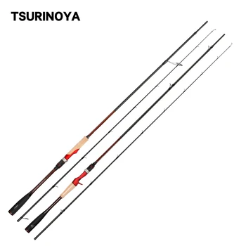 شراءTSURINOYA إلهام جديد الغزل الصب الصيد رود 2.21 متر 2.36 متر قوة Canne ل Peche الكربون قصبة صيد خشبية فوجي اكسسوارات