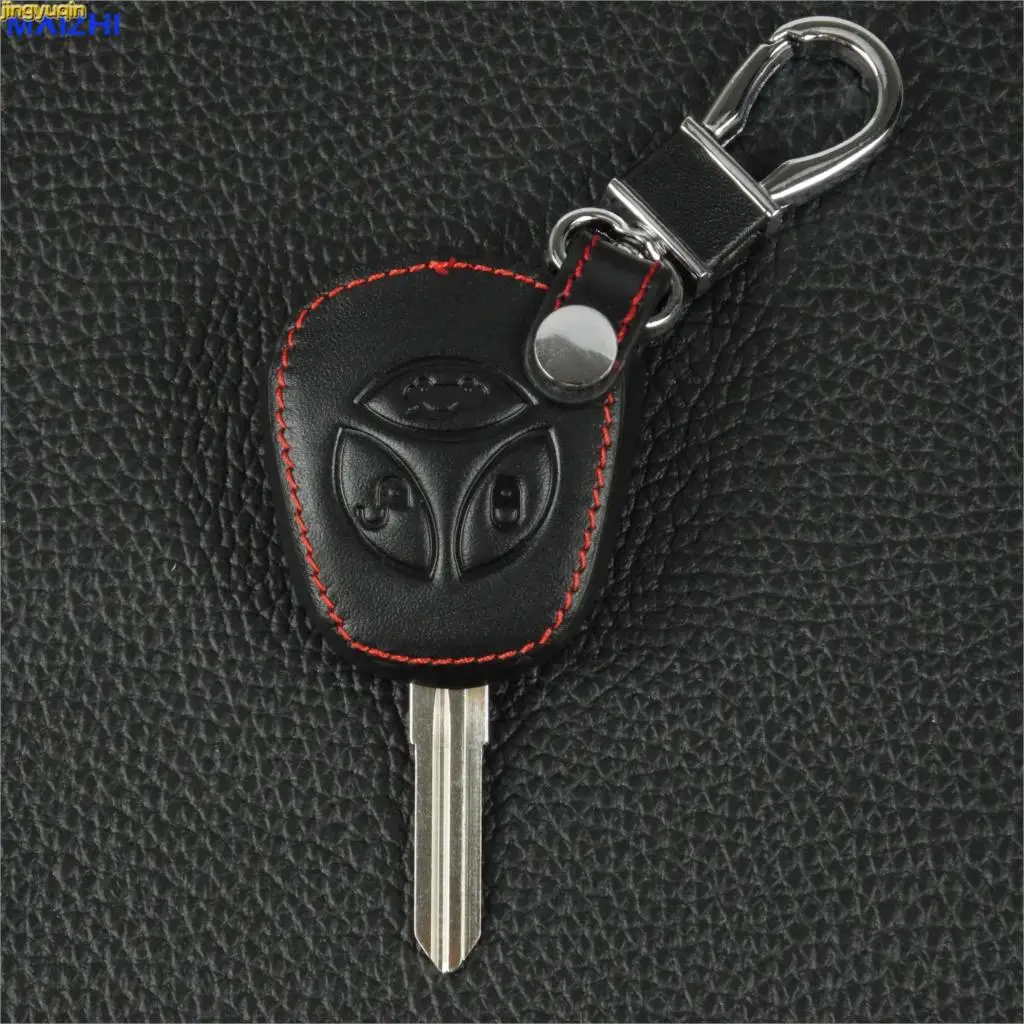 

Jingyuqin 3 Buttons Leather Car Key Case Key Bag Cover for LADA Priora Sedan sport Kalina Granta Vesta X-Ray XRay Car-styling