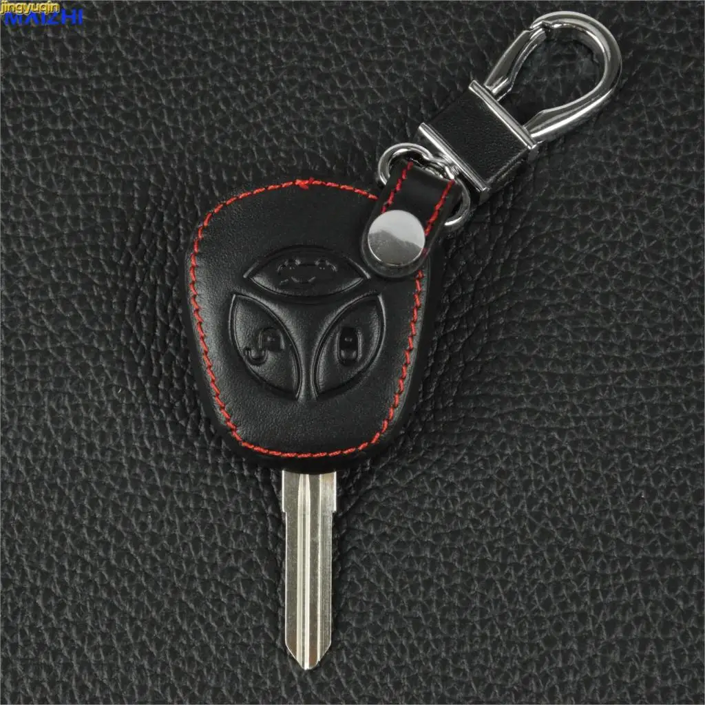 Jingyuqin 3 кнопки кожаный чехол для ключа автомобиля сумка ключей LADA Priora Sedan sport Kalina