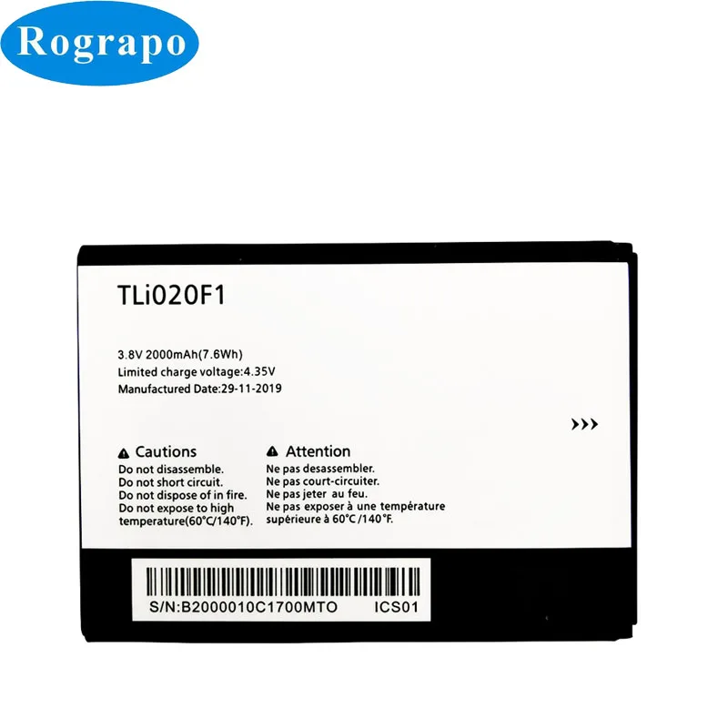 Аккумулятор TLi020F1 2000 для Alcatel OneTouch Pixi 4 (5) 5010D 5045D E G S X Pop 2 (мобильный телефон) OT 5 C7 7040D