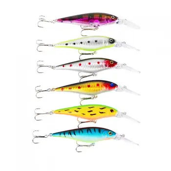 

19pcs/lot 3 Mixed Models Fishing Lures Set 19 Colors Minnow Fishing Kit Hard Baits Bass Crankbait with Sharp Hooks
