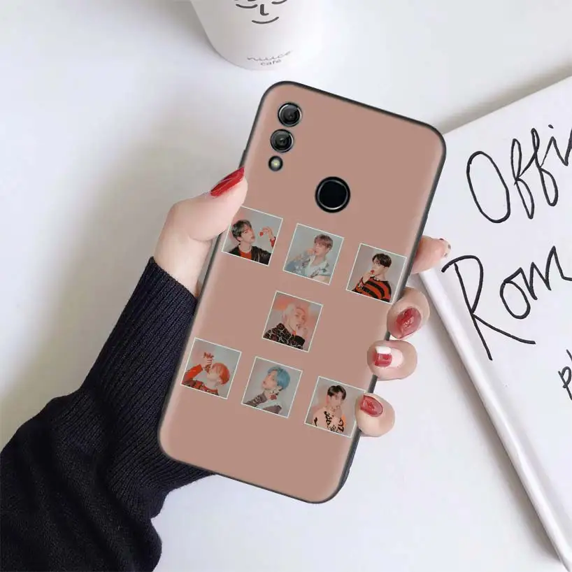 BS019-5 Jungkook Kpop Черный чехол для huawei Honor 9X 8X Y9 20 9s 10 Lite Play 8C 8A Pro V20 20i Y6 Y7 мягкий чехол для мобильного телефона - Цвет: BS019-5