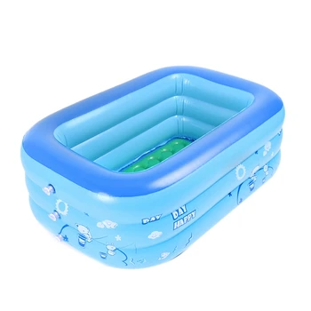 

130cm Children Bathing Tub Baby Home Use Paddling Pool Inflatable Square Swimming Pool Kids Inflatable Pool
