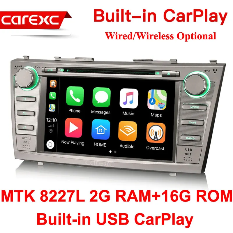 CarExc Android 9,0 автомобильный Muiltmedia плеер с CarPlay для Toyota Aurion 2006-2011 Camry 07-09 с системой gps-навигации автомобиля - Цвет: MTK 16G ROM