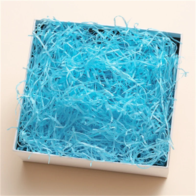 thumbnail image 1 of Papel Lafite de 100 g, confeti triturado de rafia para manualidades, material de relleno para cajas de regalo de boda, cumpleaños y Navidad, embalaje de regalo de papel tisú decorativo, 1 of 5