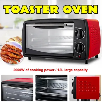 

220V 2000W Electric Oven Bread Toaster 12L Countertop Bakeware Broil Toast Pizza Baker Kitchen Cooking Appliance Baking Tools