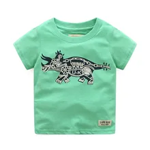 Летняя Классическая Детская одежда в европейском и американском стиле; футболка для мальчиков; детская футболка из чистого хлопка с короткими рукавами