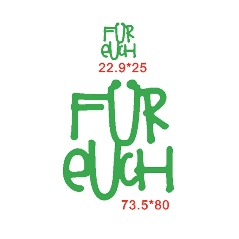 

Fьr Euch German Word Die Cuts For Card Making German Word Fьr Euch dies scrapbooking metal cutting dies new 2019
