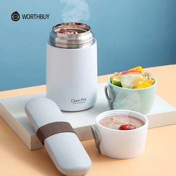 

WORTHBUY Vacuum Insulation Thermal Lunch Box 304 Stainless Steel Food Container Storage For Kids School Leakproof Food Box