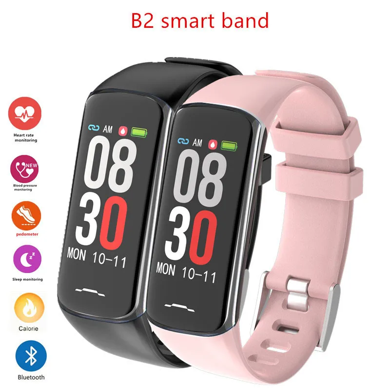 

Smart Watch B2 Color Heart Rate Blood Pressure Fitness Tracker Watch for Android IOS Men and Women Sports Smart Watch