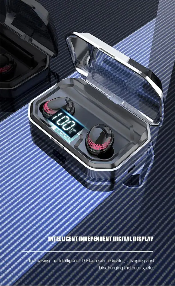 TWISTER.CK TWS Bluetooth V5.0 HIFI беспроводные наушники 8D стерео спортивные наушники гарнитура с зарядным устройством