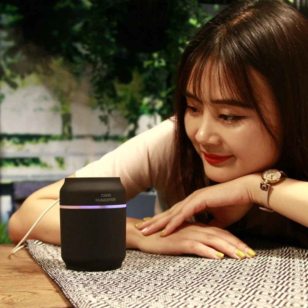 

3-in-1 air humidifier 200ML USB Diffuser Car Air Can Humidifier Essential Oil Portable Mist Humidifier with USB Fan dropshipp