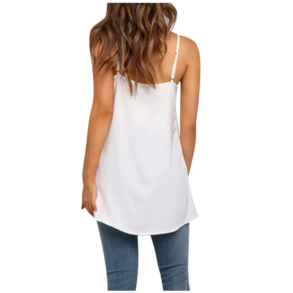 Blusa de mujer, Весенняя женская блуза с квадратным воротником, без рукавов, однотонный жилет на бретельках, Повседневная Блузка, топы, roupa feminina