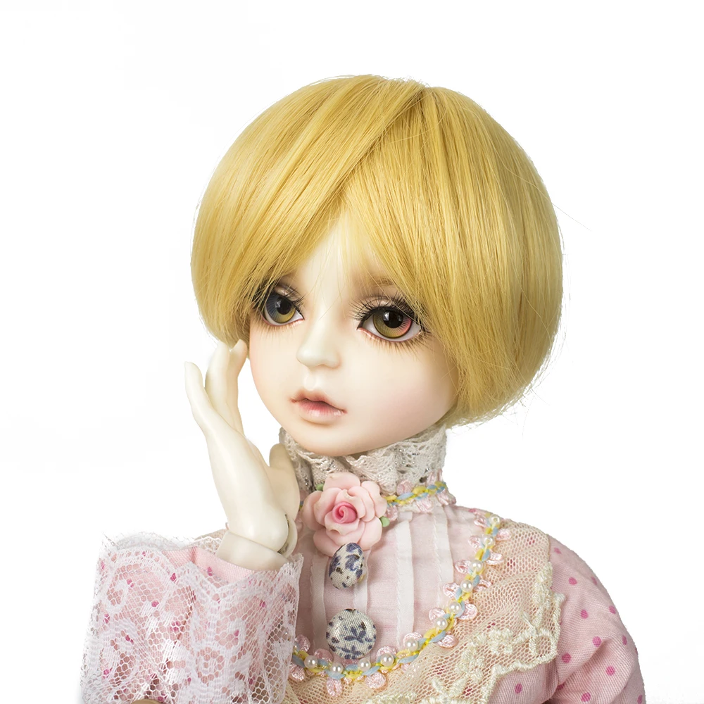 Muziwig BJD кукла волосы парики для 1/3 BJD DD SD кукла высокотемпературный провод Длинные Шампанское молоко золотые волосы парики