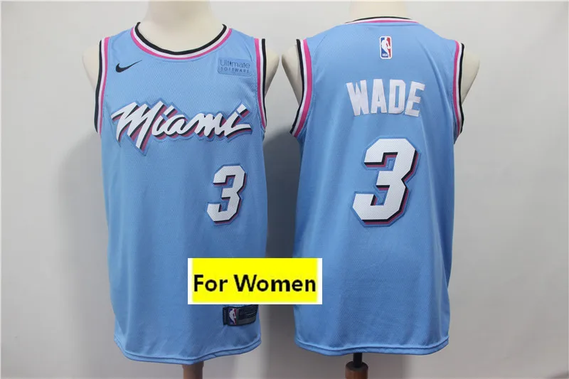 As photo Женский Молодежный детский бейсбольный мяч Майями Dwyane Wade Jimmy Butler трикотажные изделия - Цвет: As photo