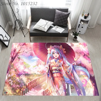 

Anime Hatsune Miku Carpet Anti-Skid Area Floor Mat 3D Rug Non-slip Mat Dining Room Living Room Soft Bedroom Carpet Style