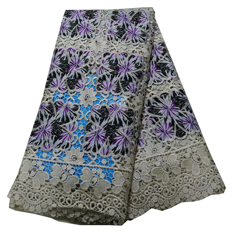 Высококачественная кружевная ткань восковой шнур кружевная ткань Африканская кружевная ткань восковой шнур кружева для женщин Свадебное платье 82916