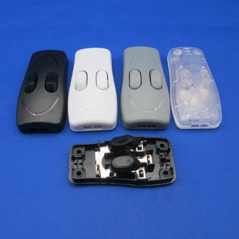 

1 pcs double control switch floor light table lamp push button switches two-button in line switch black white transparent color