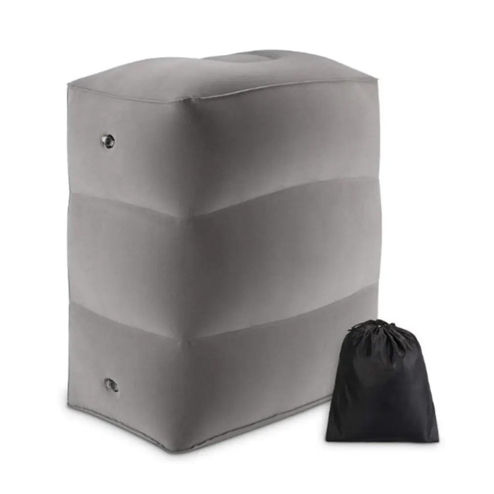 

Compact Size Inflatable Height Adjustable Footrest Stool Kids Flight Footrest Pillow Inflatable Travel Pillow Foot Rest Pad